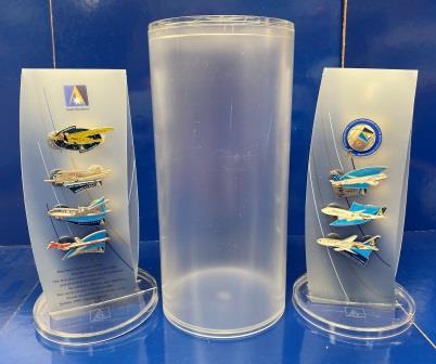 HISTORICAL AIRCRAFT EIGHT PIN CANISTER SET (image for) HISTORICAL AIRCRAFT EIGHT PIN CANISTER SET