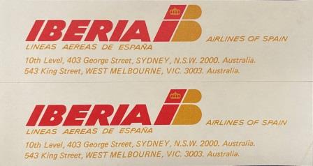 (image for) STICKER: "Iberia - Airlines Of Spain