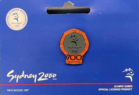 (image for) SOCOG COUNTDOWN PIN: "700 Days To Go"