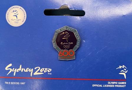 (image for) SOCOG COUNTDOWN PIN: "600 Days To Go"