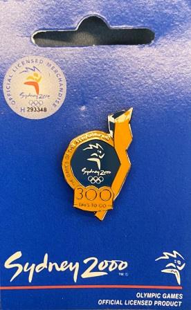 (image for) SOCOG COUNTDOWN PIN: "300 Days To Go"