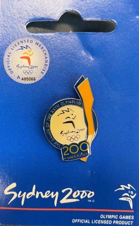 (image for) SOCOG COUNTDOWN PIN: "200 Days To Go"