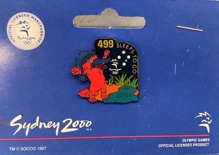 (image for) SOCOG COUNTDOWN PIN: "499 Sleeps To Go"