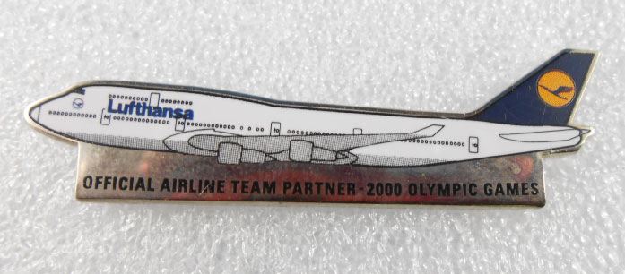 (image for) SYDNEY 2000 OFFICAL AIRLINE TEAM PIN - LUFTHANSA - Click Image to Close