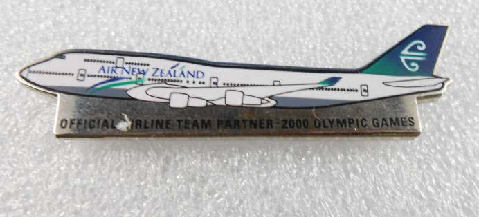 (image for) SYDNEY 2000 OFFICAL AIRLINE TEAM PIN -AIR NEW ZEALAND - Click Image to Close