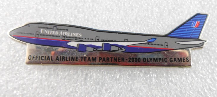 (image for) SYDNEY 2000 OFFICAL AIRLINE TEAM PIN - UNITED AIRLINES - Click Image to Close