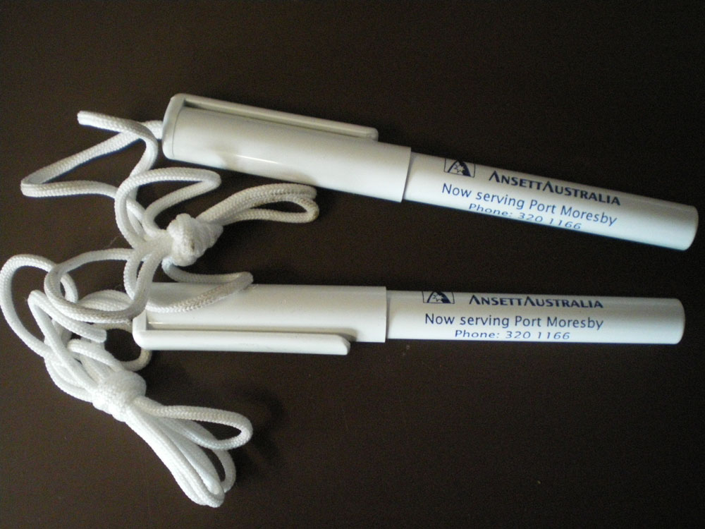 (image for) PORT MORESBY INAUGURAL PLASTIC PEN - Click Image to Close