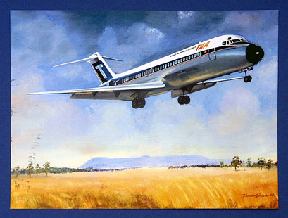 (image for) PHOTOGRAPHIC PRINT: "DOUGLAS DC9" - Click Image to Close