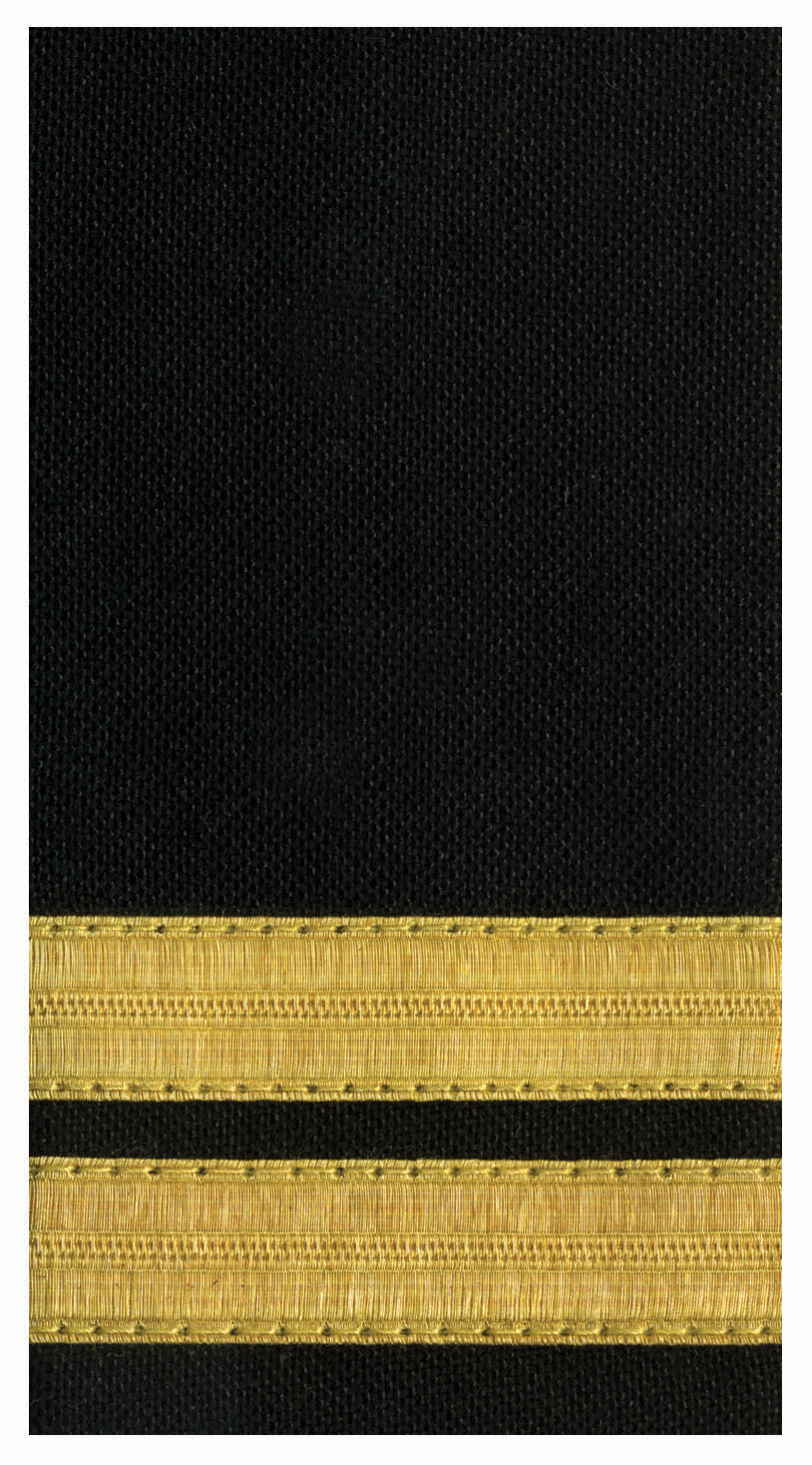 (image for) BLACK EPAULETTES - 2 Bar GOLD (Set of 2)