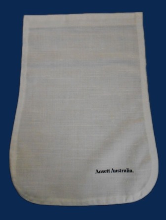 (image for) WHITE HEADREST COVER (ANTIMACASSAR): "Ansett Australia."