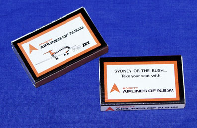 (image for) AIRLINES of NSW: "Match Box" - Click Image to Close